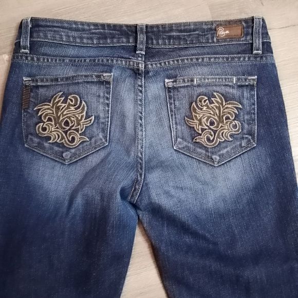 Paige Hollywood Hills Bootcut & Crop Jeans Lot Size 29 Medium Washout Blue - Picture 7 of 14